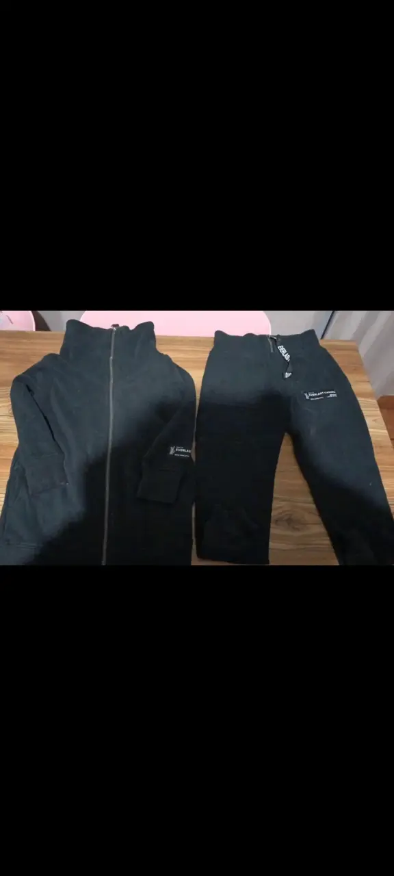 Conjunto deportivo Everlast negro para niños