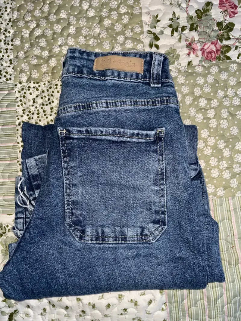 Jeans azul desgastados para mujer - 4