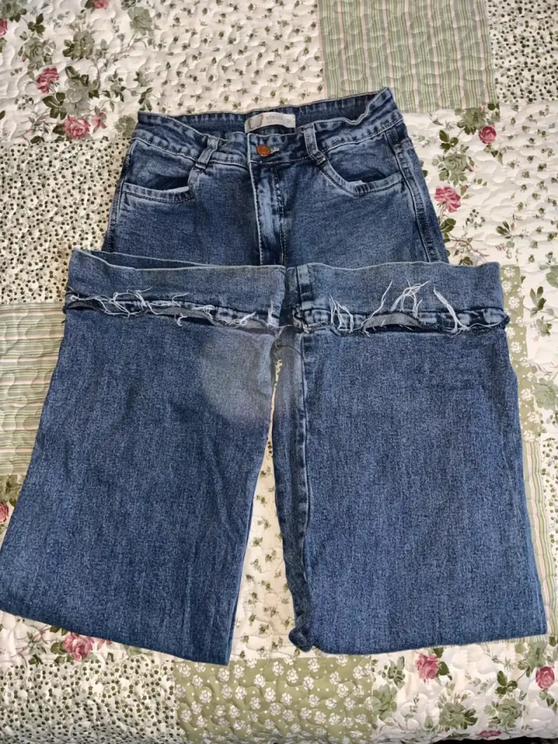 Jeans azul desgastados para mujer - 5