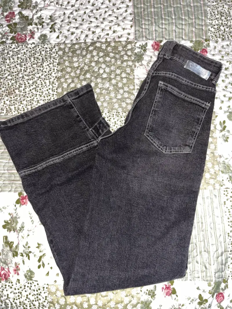 Jeans negros de mezclilla efesis - 1