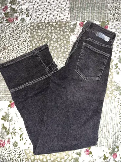 Jeans negros de mezclilla efesis - miniatura 1