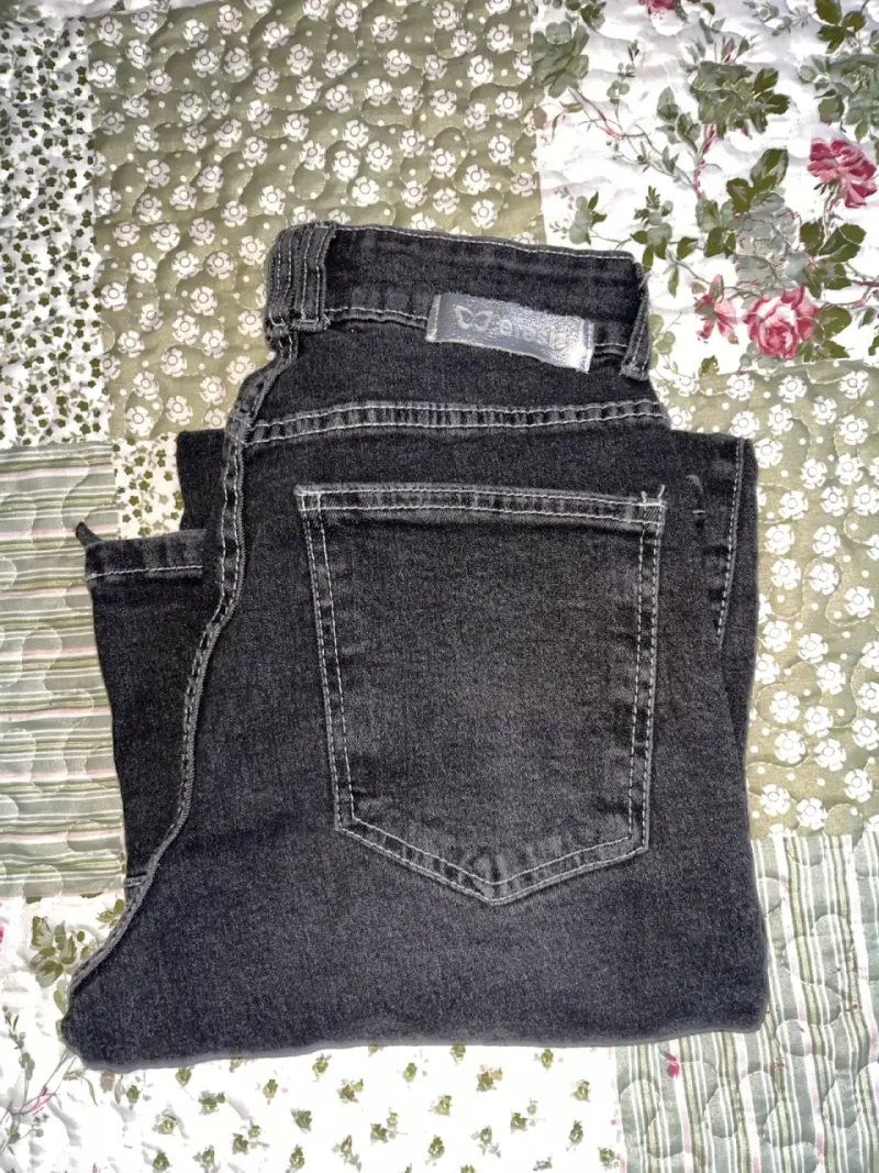 Jeans negros de mezclilla efesis - 2