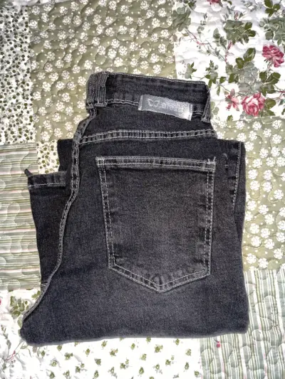 Jeans negros de mezclilla efesis - miniatura 2