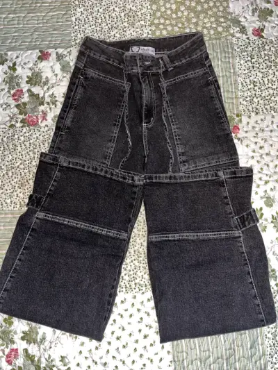 Jeans negros de mezclilla efesis - miniatura 3