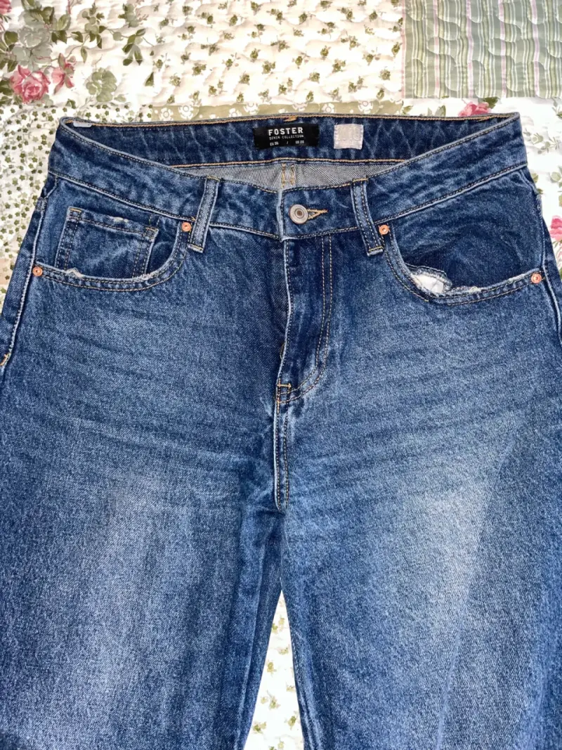 Jeans azul oscuro Foster para mujer - 2