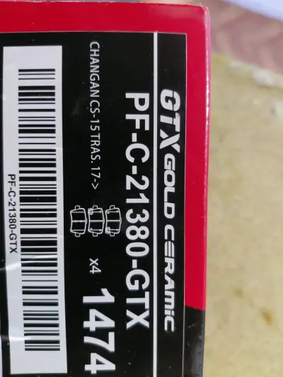 Pastillas de freno GTX Gold Ceramic PF-C-21380-GTX - miniatura 1