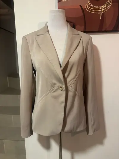 🖤Blazer beige elegante para mujer - iO🖤 - miniatura 1