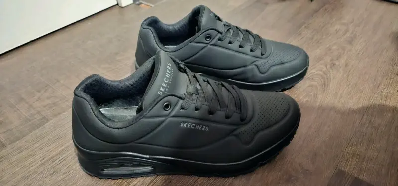 Zapatillas negras Skechers para hombre - 2