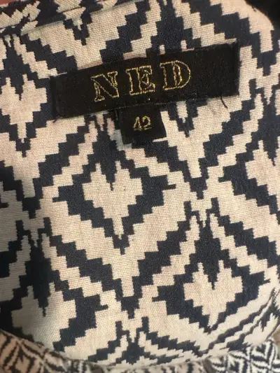 🖤Chaqueta estampada blanco y negro estilo casual🖤 - miniatura 6