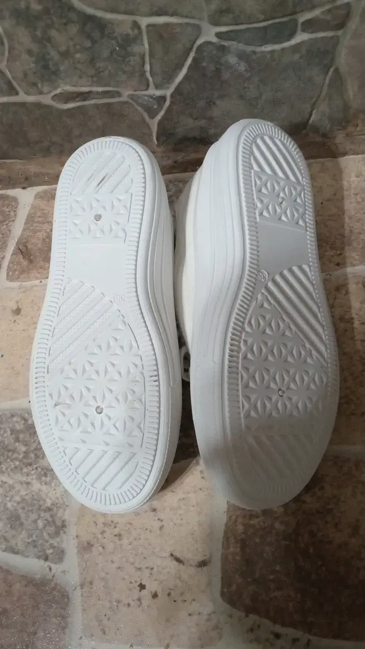 Zapatillas blancas de lona para niños - 4