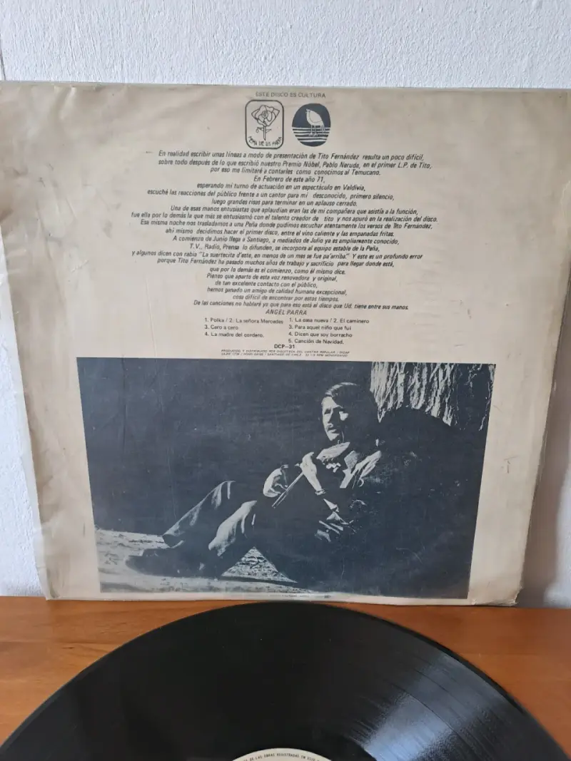 Vinilo Tito Fernández El Temucano - 3