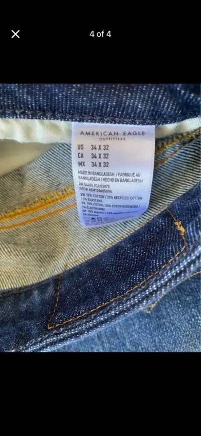 Jeans American Eagle Slim azul clásico - miniatura 4