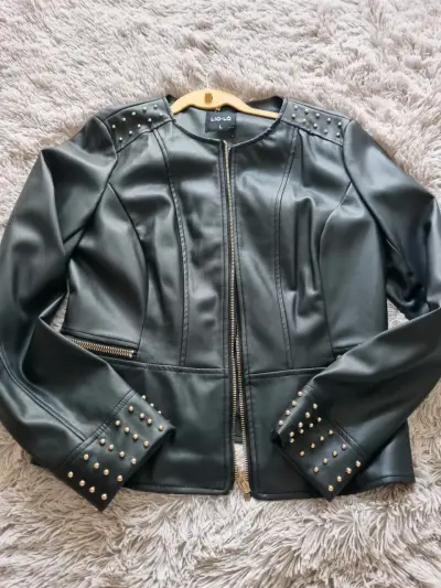 Chaqueta de cuero sintético con tachas Lio-Lio - miniatura 3