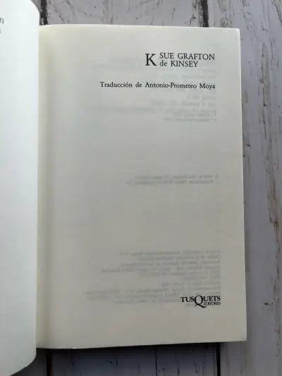 Libro 'K de Kinsey' de Sue Grafton - miniatura 4