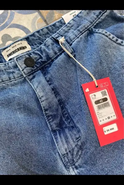 Jeans azul Americano talla 46 baggy anchos - miniatura 1