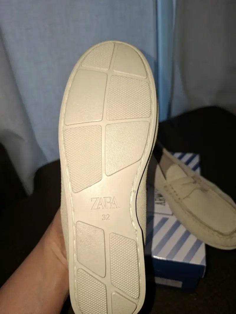 Mocasines de gamuza beige para niño - 2