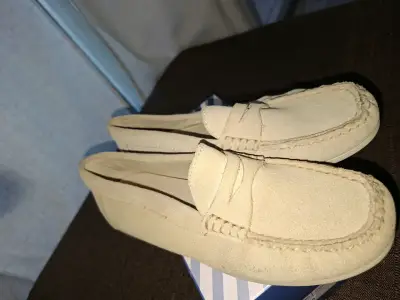 Mocasines de gamuza beige para niño - miniatura 5