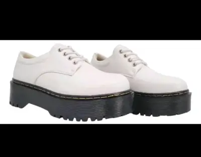 Zapatos de plataforma blancos unisex talla 39 - miniatura 1