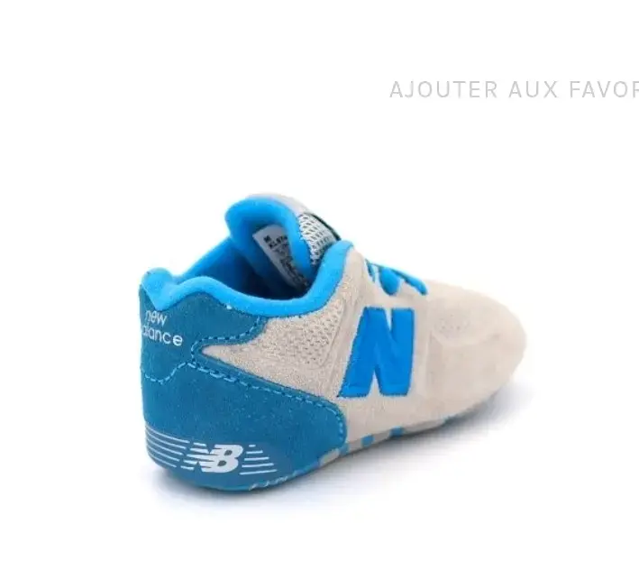 Zapatillas de bebé New Balance grises y azules - 3