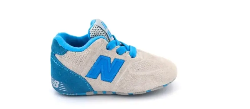 Zapatillas de bebé New Balance grises y azules - 5