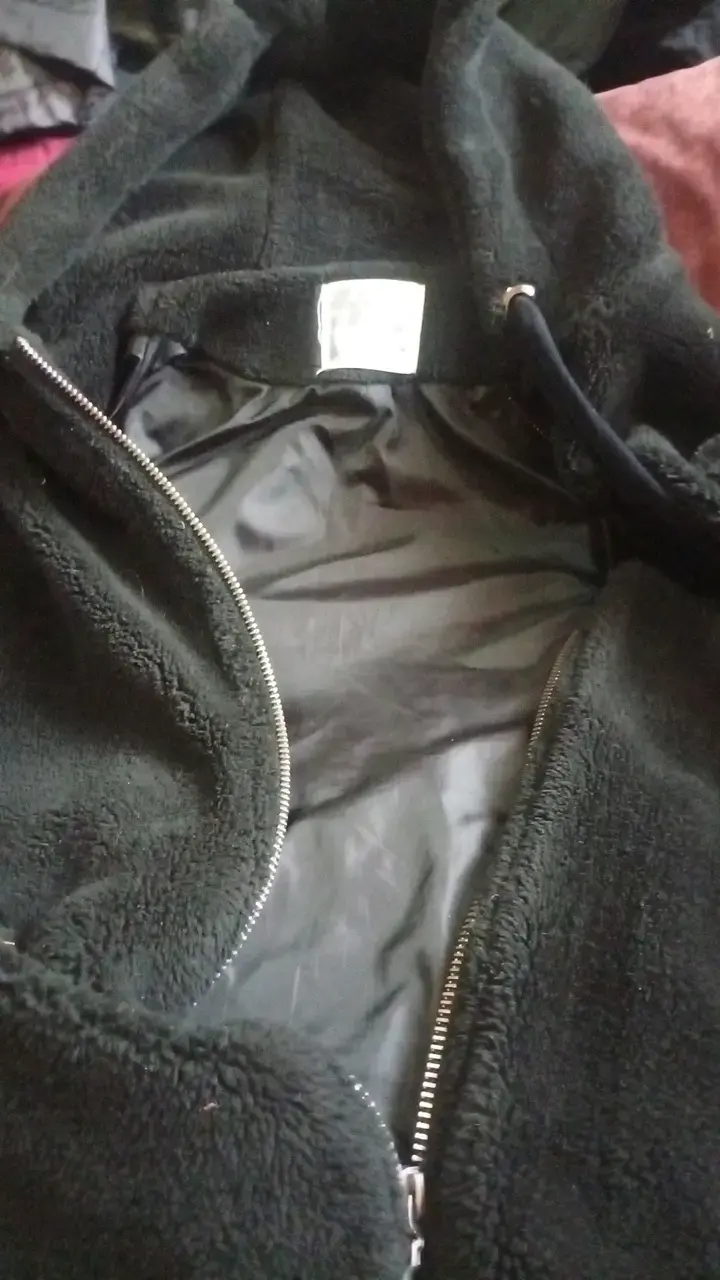 Chaqueta de lana negra con cierre - 5