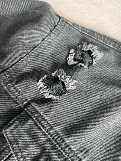 Chaqueta de mezclilla negra index - miniatura 4