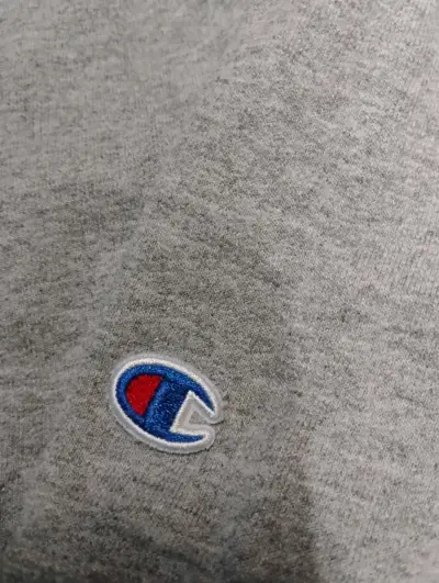 Polerón con capucha gris Champion - miniatura 3