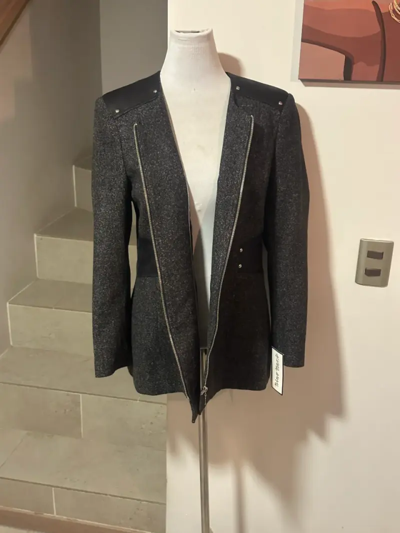 🖤Abrigo o blazer largo gris🖤 - 3