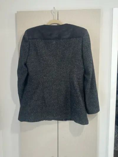 🖤Abrigo o blazer largo gris🖤 - miniatura 6