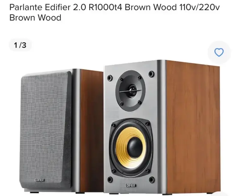 Parlantes Edifier 2.0 R1000t4 madera marrón - 1