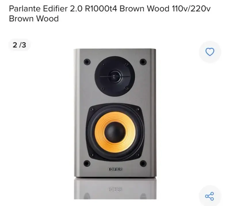 Parlantes Edifier 2.0 R1000t4 madera marrón - 2