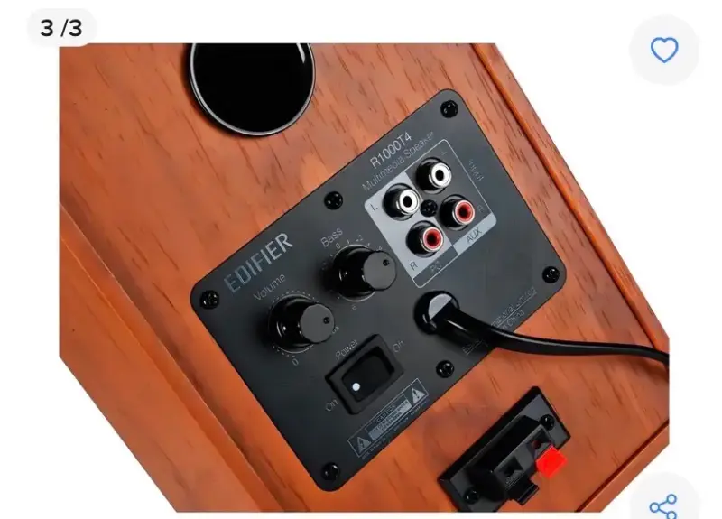 Parlantes Edifier 2.0 R1000t4 madera marrón - 3