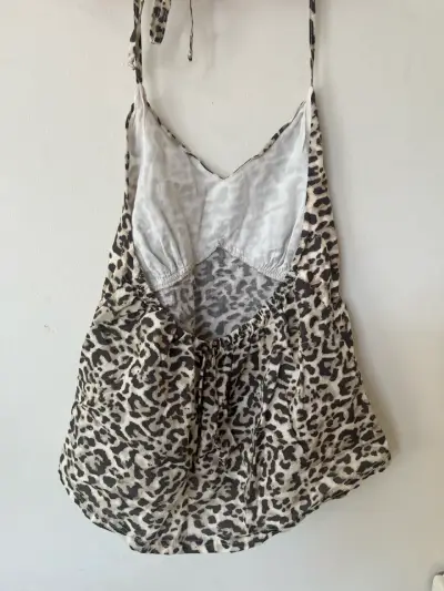 Blusa de tirantes estampado animal print - miniatura 2