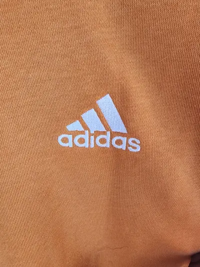 Polerón Adidas naranja con franjas blancas - miniatura 4