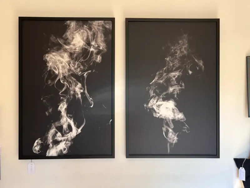 Díptico de arte moderno enmarcado - 3
