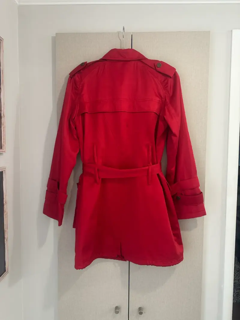 🖤Trench Coat Rojo con cinturón -Ash🖤 - 5