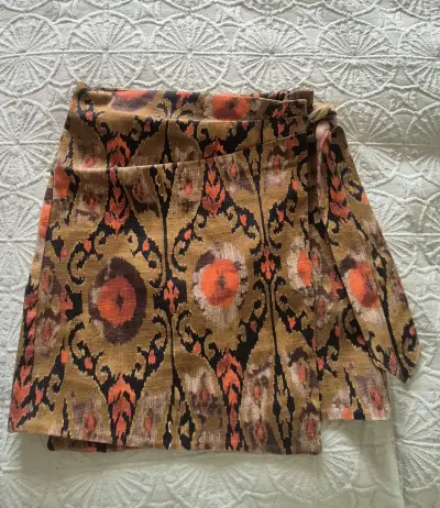 Falda corta estampado multicolor - miniatura 2