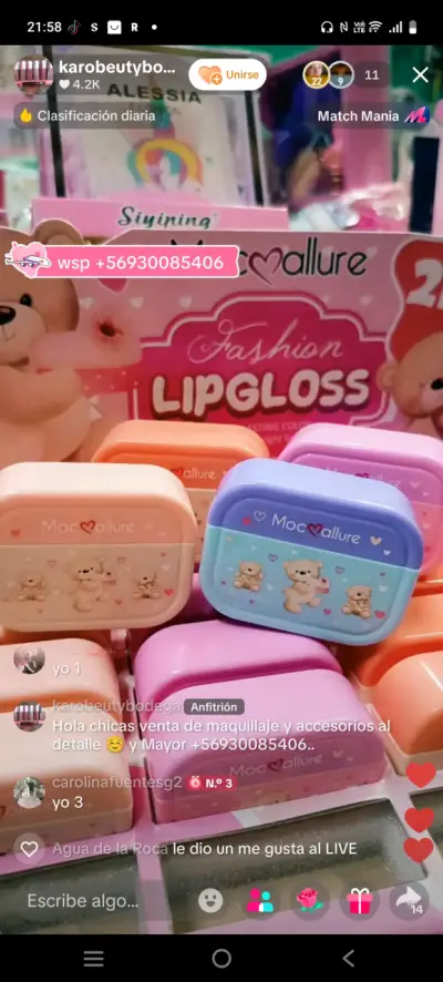 Set de brillos labiales Mocallure - miniatura 1