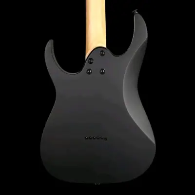 Guitarra eléctrica negra con detalles rojos - miniatura 6