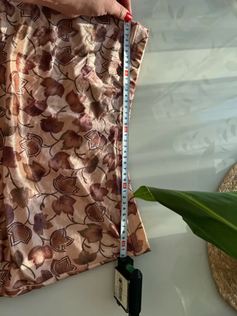 Falda larga con estampado floral VINTAGE - 5