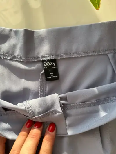 Shorts formal de mujer color celeste - miniatura 3