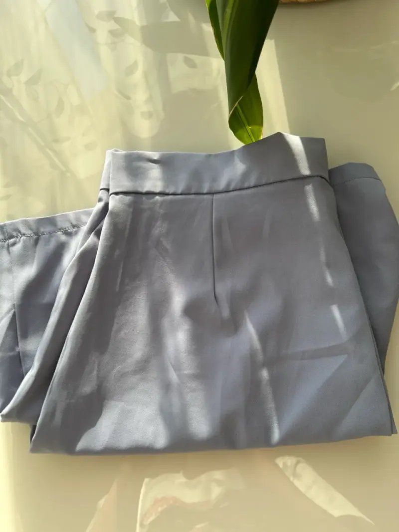 Shorts formal de mujer color celeste - 5