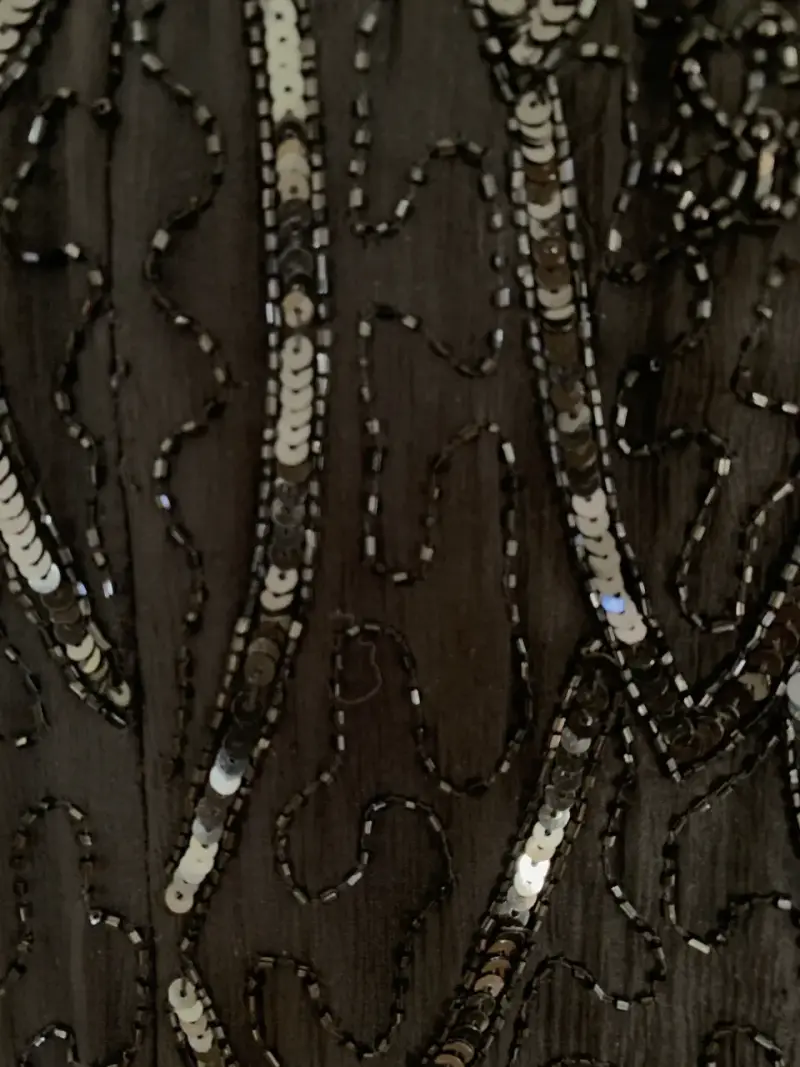 Vestido de noche negro con lentejuelas - 6