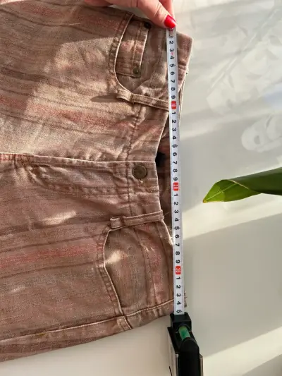 Jeans MANGO de mezclilla marrón desgastado - miniatura 4