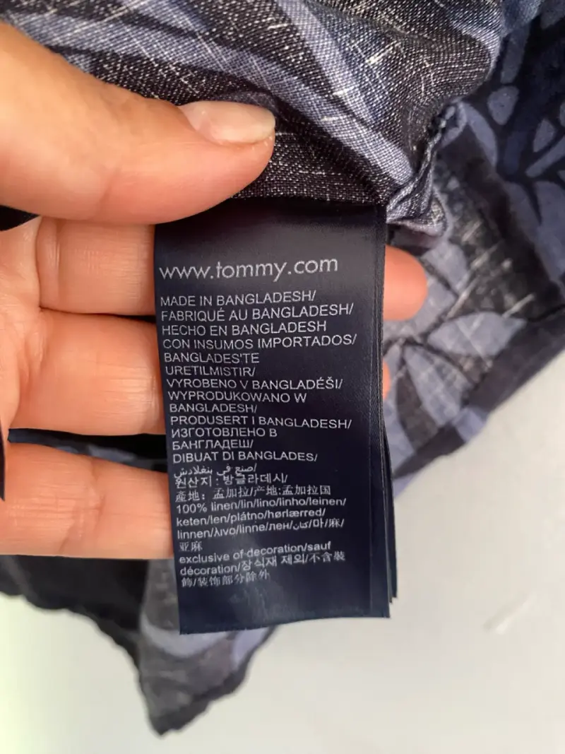 Camisa Tommy Hilfiger floral azul - 5