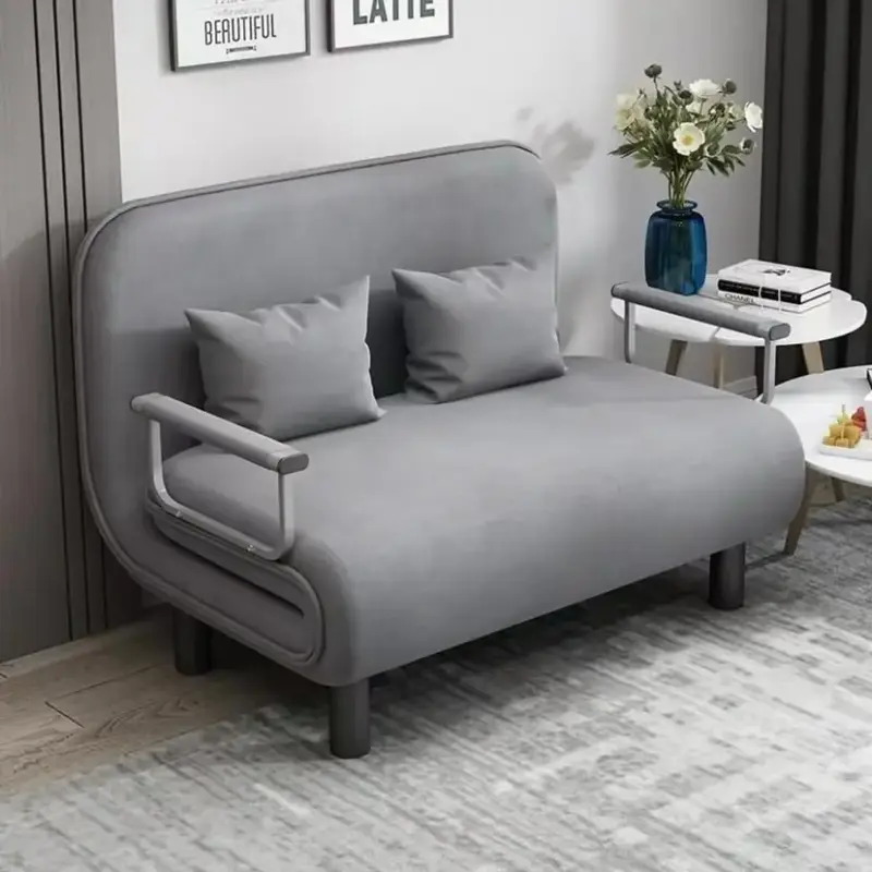 Sofá cama gris 1 plaza - 5