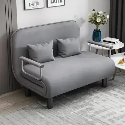 Sofá cama gris 1 plaza - miniatura 5