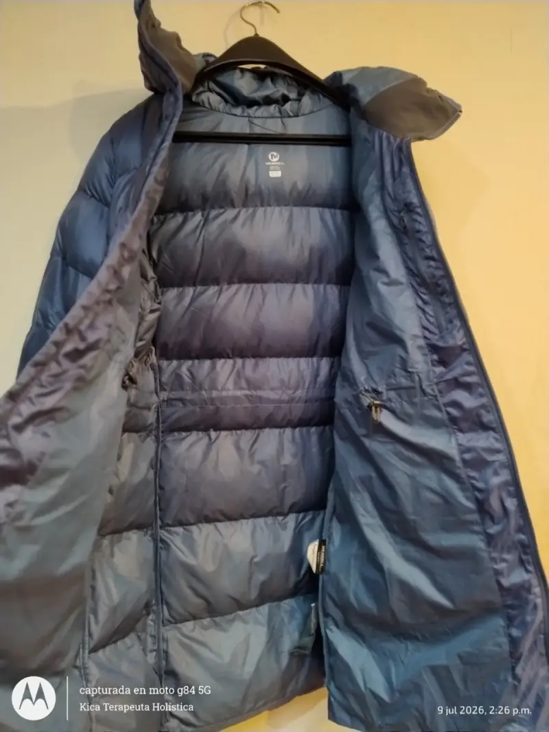Chaqueta de plumas Merrell azul con capucha - 3