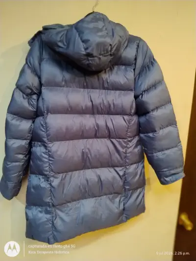 Chaqueta de plumas Merrell azul con capucha - miniatura 4