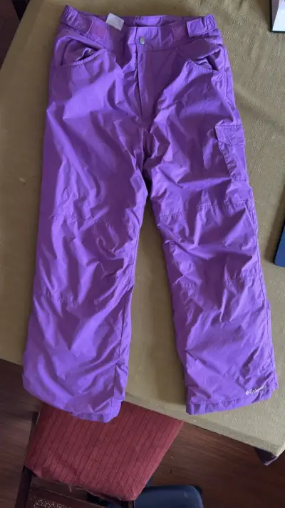 Pantalones de nieve Columbia morados - miniatura 1